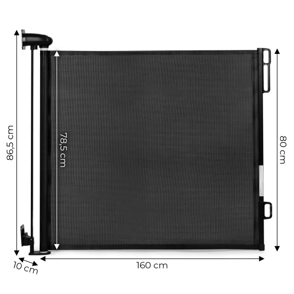 bramka barierka roleta 160 cm ochronna zabezpieczajaca na sc ca48546ef8ce4611ae41761809411032