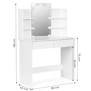 duza toaletka kosmetyczna z lustrem i oswietleniem led 3 bar b36ccfee02774b96856c34722c7bb5db