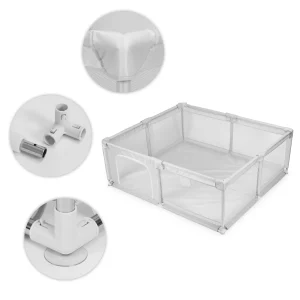 kojec dla dziecka 180x160 cm suchy basen plac zabaw szary to 3944d00022a74b579d66d9cf7ff8acb8