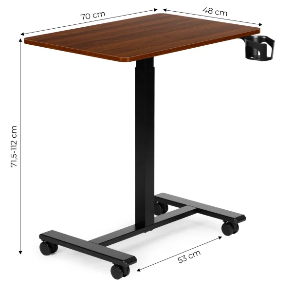 mobilne biurko regulowane 70x48 cm stolik pod laptopa regula e5ea8008ac30436aaacffe415e01be35