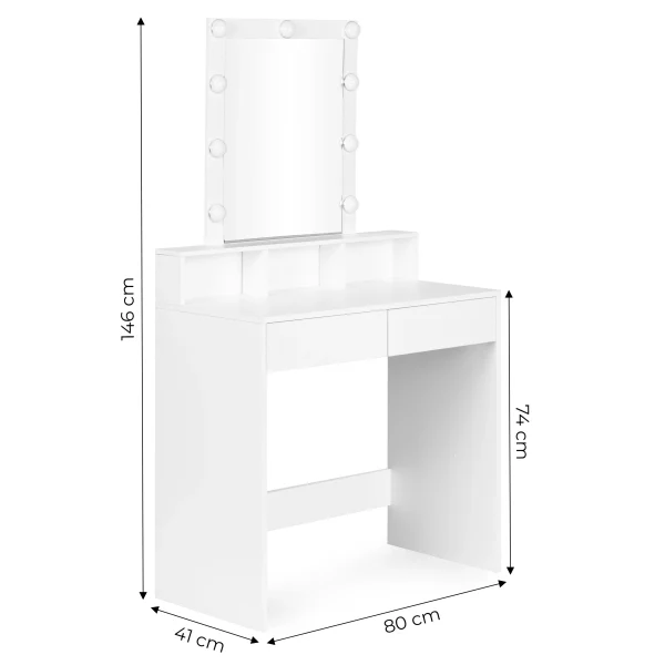 toaletka kosmetyczna z lustrem i oswietleniem led 3 barwy re f656c8f42cd1401f9b35cf5316365108