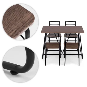 zestaw mebli do jadalni kuchni sto 4 krzesa modernhome 0ec230cececa4a67a1f632169557b683