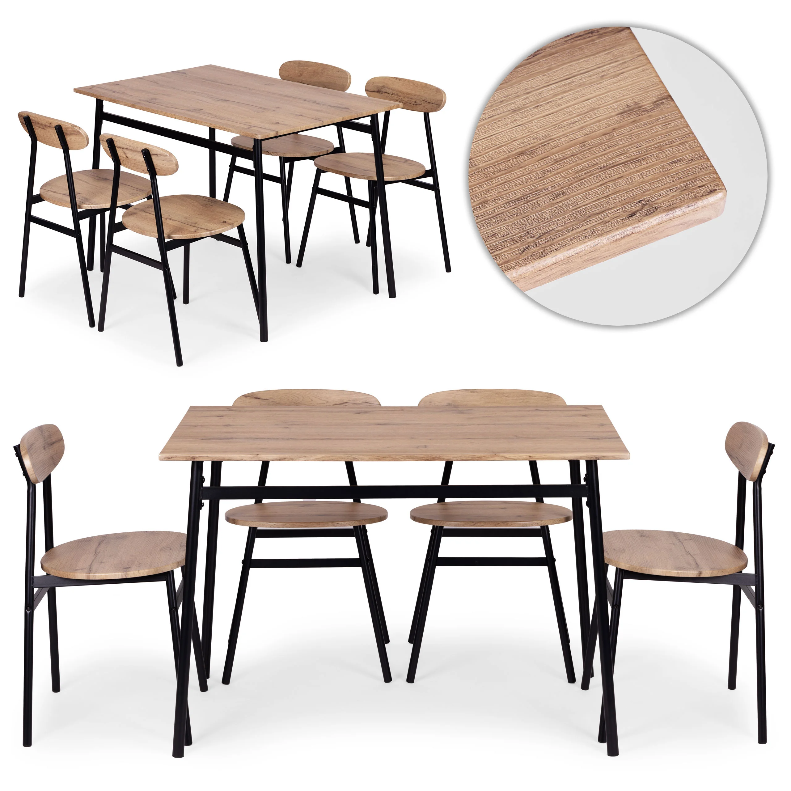 zestaw mebli do jadalni kuchni sto 4 krzesa modernhome 17909950e8324c358dd80a2f6fea5691