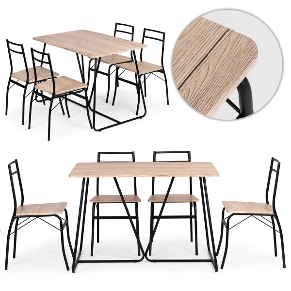 zestaw mebli do jadalni kuchni sto 4 krzesa modernhome a419e36933fa42bd8039d68d6169729b