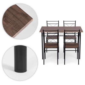 zestaw mebli do jadalni kuchni sto 4 krzesa modernhome a4b076bd9335412daf8bd607aaa3bd80