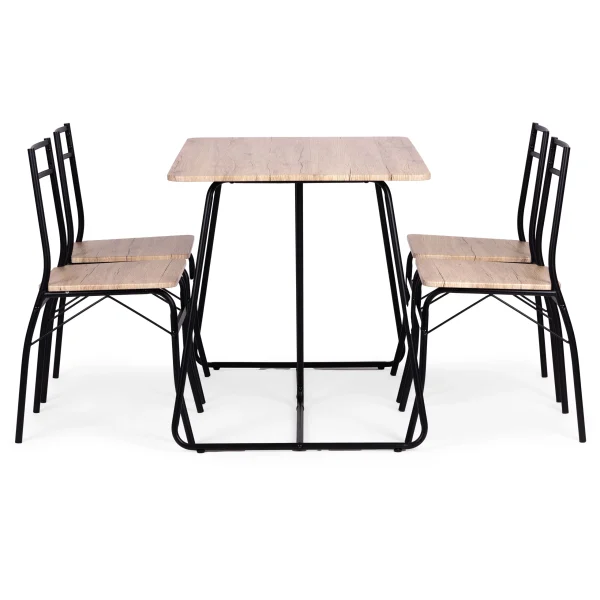 zestaw mebli do jadalni kuchni sto 4 krzesa modernhome e86f1787bdc4432fbdf133b3ce8ef9a6