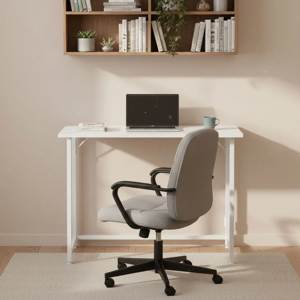 biurko komputerowe skadane 80x45 cm stolik pod laptopa biae de58cd336d1b468a908a9608c03808c6