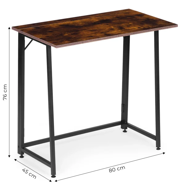 biurko komputerowe skadane 80x45 cm stolik pod laptopa loft 17c93156308a4c3f8615251a67f3bcb7