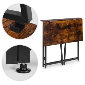 biurko komputerowe skadane 80x45 cm stolik pod laptopa loft 9792204a8faf4fcba2317f5aff74bcd8