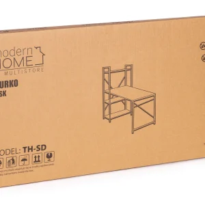 biurko komputerowe szkolne 120x60 cm rega z 3 pokami loft mo 45ead1ffae064ef0a529c42e509f5d94