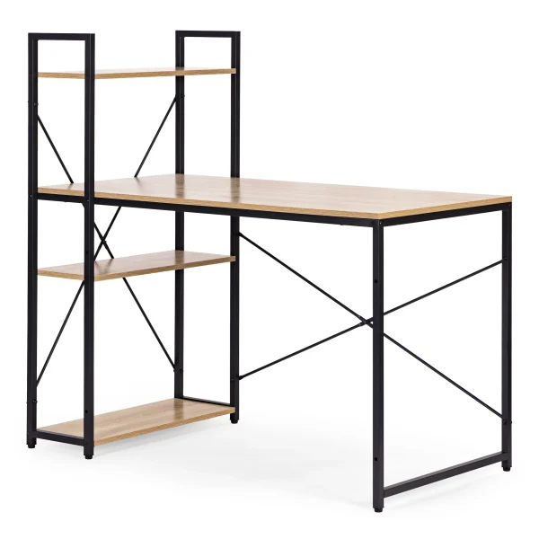 biurko komputerowe szkolne 120x60 cm rega z 3 pokami loft mo 4c53bcc4f146445bb83892108ebf1ca8