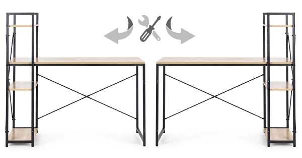 biurko komputerowe szkolne 120x60 cm rega z 3 pokami loft mo a674fd33e8d84ab6a6e80289b1deaa18