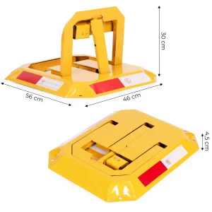blokada parkingowa skadana zapora 30 cm na klucz z odblaskow dceda468052646119a0527d898d32b9c