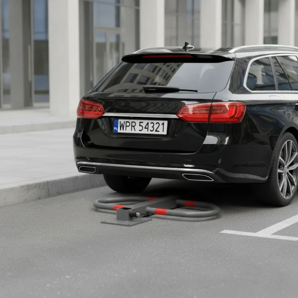 blokada parkingowa skadana zapora 50 cm na klucz z odblaskow 8d3f608a99644b74bf3318193a2d4303