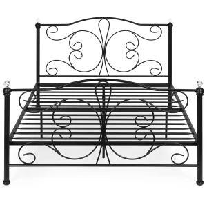 ozko metalowe 140x200 cm ze stelazem czarna rama krysztay mo 2efa9b0d54e94857b91c8481b962d45f