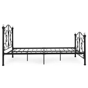 ozko metalowe 140x200 cm ze stelazem czarna rama krysztay mo 69c6f37c274f4e79a902d978b0d5f1cf