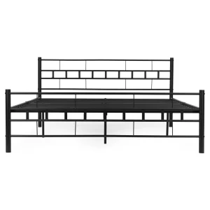 ozko metalowe 140x200 cm ze stelazem czarna rama modernhome 7b6ff0b001db4ca0a7fcfd64a9378350