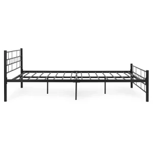 ozko metalowe 140x200 cm ze stelazem czarna rama modernhome d8f759423ecc4e2ebce40c09c3355495