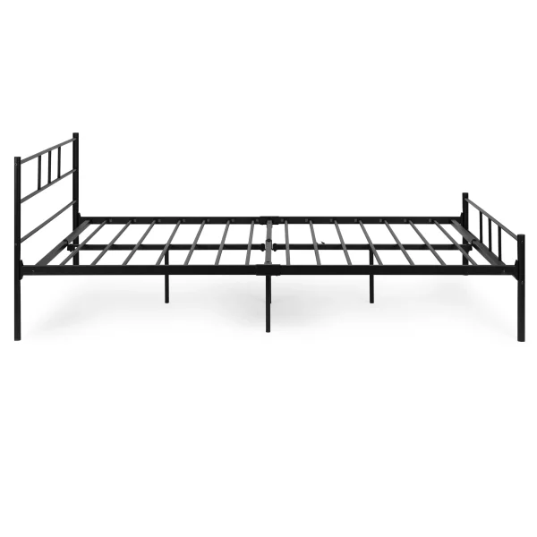 ozko metalowe 160x200 cm ze stelazem czarna rama modernhome 2ec8a3d2b5924c74bba007da4c7bbe94