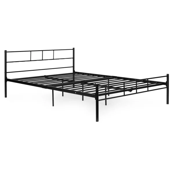 ozko metalowe 160x200 cm ze stelazem czarna rama modernhome 8d003a11a4c14a478bf19aa820acf764