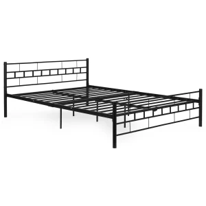 ozko metalowe 160x200 cm ze stelazem czarna rama modernhome f47652c5b294426ebbf42e5b6638e7c7