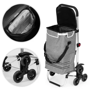 wozek na zakupy skadany torba 30 litrow potrojne koa kieszen 7194ef27d5eb4eb6ad1241e921551eee
