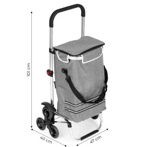 wozek na zakupy skadany torba 30 litrow potrojne koa kieszen e361620cb44d4e1398b7a5d80d935054