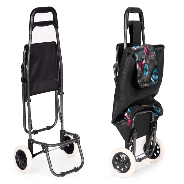 wozek na zakupy torba 30 litrow ze skadanym siedzeniem duze 85abb7e69ebf4cb2bec578e8e4d74d8f