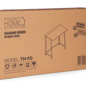 biurko komputerowe skadane 80x45 cm stolik pod laptopa czarn 6d0b70cd2df44c83870c618b794302ac