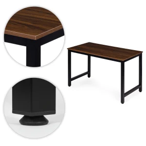 biurko komputerowe szkolne sto 120x60 cm ciemny orzech moder ca2252358b3e41a3b0545fb1480c96e5