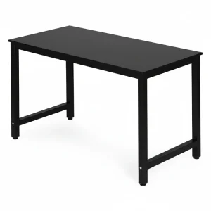 biurko komputerowe szkolne sto 120x60 cm czarne modernhome 3f0bedbc19f54bd28e5d798a0057252b