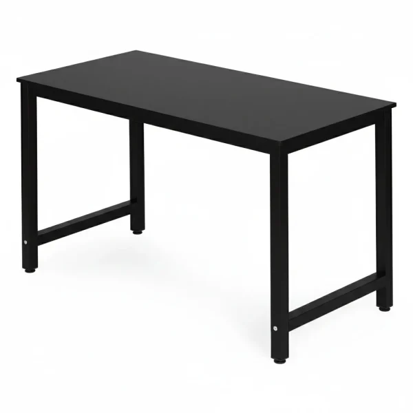 biurko komputerowe szkolne sto 120x60 cm czarne modernhome 3f0bedbc19f54bd28e5d798a0057252b