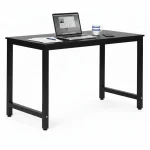 biurko komputerowe szkolne sto 120x60 cm czarne modernhome 86d01a23de00417c98baecdb454d227f