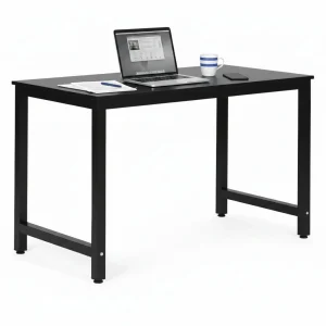 biurko komputerowe szkolne sto 120x60 cm czarne modernhome 86d01a23de00417c98baecdb454d227f