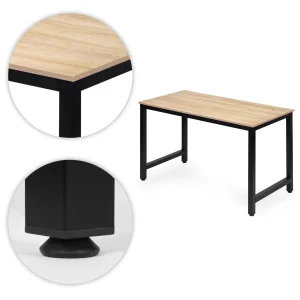 biurko komputerowe szkolne sto 120x60 cm jasny dab modernhom 0f4583e0096c4a21b0e219d82fd4a915