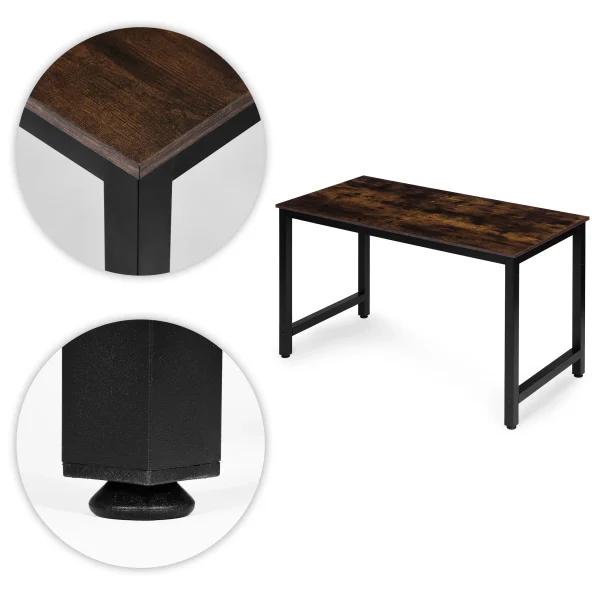 biurko komputerowe szkolne sto 120x60 cm postarzany orzech m 9822ef5757544821a1836215987d4548