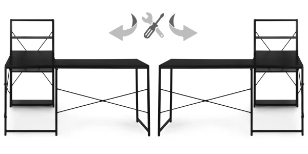 biurko narozne z regaem 3 poki komputerowe czarne loftowe mo 5495f4a05f4c433aa5807066c45e55d3