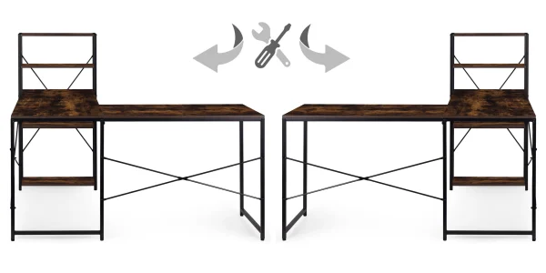 biurko narozne z regaem 3 poki komputerowe postarzany orzech 01b3c34def5b4270996e073ee18dfda4