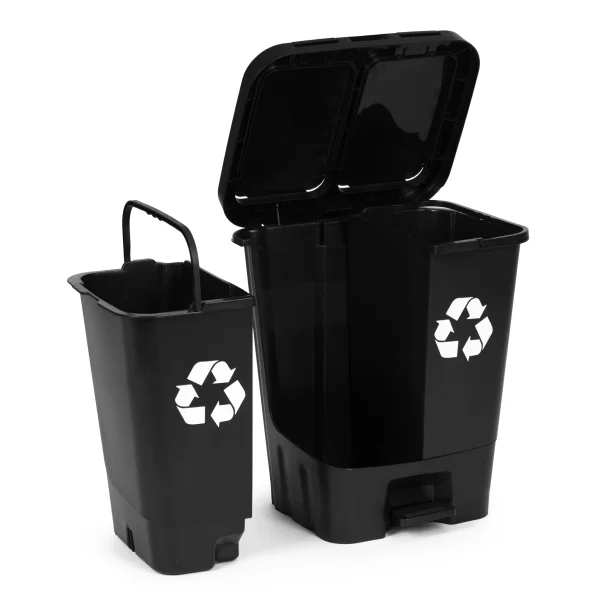 kosz na smieci 40l dwukomorowy pojemnik podwojny do odpadow d7a44e7145924376a94fc6ce61c68dcc