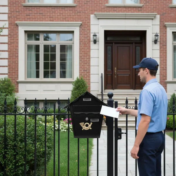 skrzynka na listy pocztowa scienna stal galwanizowana czarna bb012228db0949fe928e8f464ef84ffd